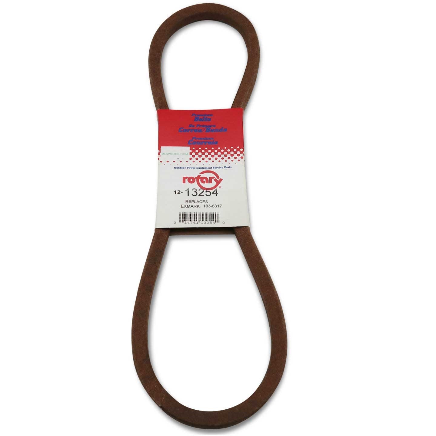 Replaces Drive Belt for John Deere, Toro, Exmark and many more! | 13254, 13254 | MowMore