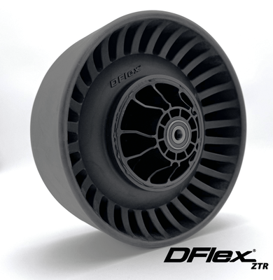 DFlex Flat - Free Lawn Mower Tires – 11x5 - 5 Solid Front Wheels for Zero Turn Mowers (2 Pack), | MowMore