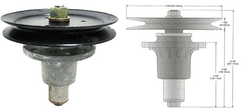 Replaces Exmark Spindle Assembly 1-644092 | SH13006