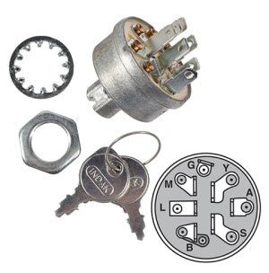 Morris　TornadoZIIII Replaces Keyed Ignition Switch for Murray, AYP, MTD, Husqvarna