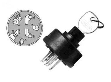 Ignition Switch Replacement for Briggs & Stratton 490066, 493625, 692318, 510021 | MP7804, MP7804 | MowMore