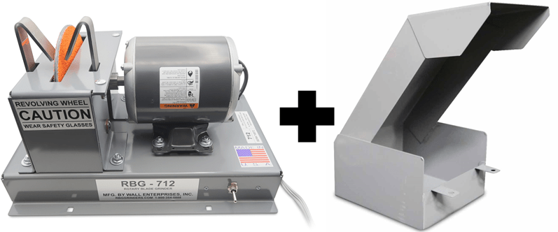 RBG 712 Blade Sharpener with Grit Collector | Mowmore