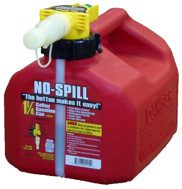 No-Spill 1.25 Gallon Gas Can / Fuel Can | GC13459