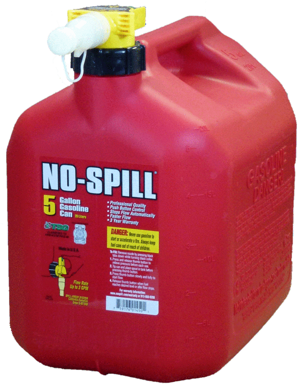 No - Spill 5 Gallon Gas Can / Fuel Can | GC13461, GC13461 | MowMore
