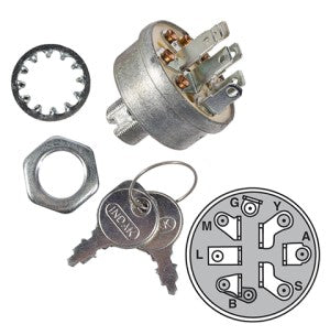 9623 Replaces Keyed Ignition Switch for Murray, AYP, MTD, Husqvarna & Briggs