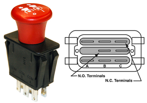 MP9657 Replaces PTO Switch for Scag 481635, Exmark 103-5221, 1-633673 and Many other 