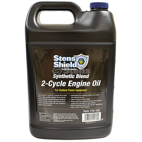 Stens Shield Synthetic Blend 2-Cycle Engine Oil 1 Gallon Bottle 