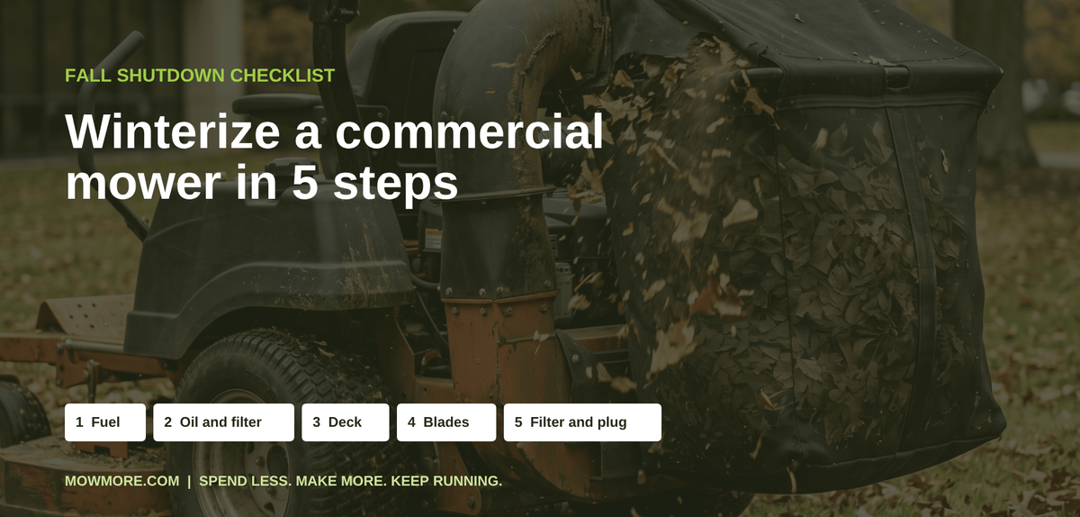 How to Winterize a Commercial Mower: A 5-Step Shutdown Checklist - MowMore