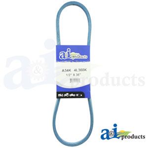 Auger Drive Belt for Simplicity snow Thrower 1715591SM | SA34K