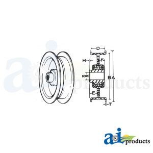 Idler Pulley Replacement for John Deere, Lesco, MTD, Snapper, Toro and more! | BUP88, BUP88 | MowMore