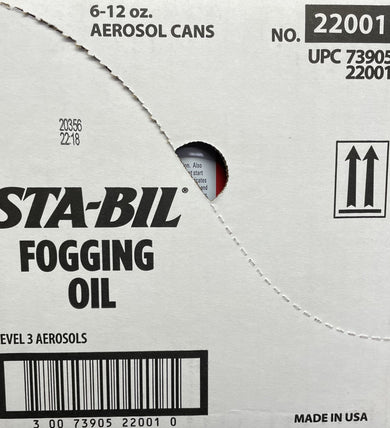 Case of 6 STA - BIL Fogging Oil 12oz bottles | G22001CASE, G22001CASE | MowMore