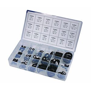 Neoprene O - Ring Assortment, 225 pieces | 12, 12 | MowMore