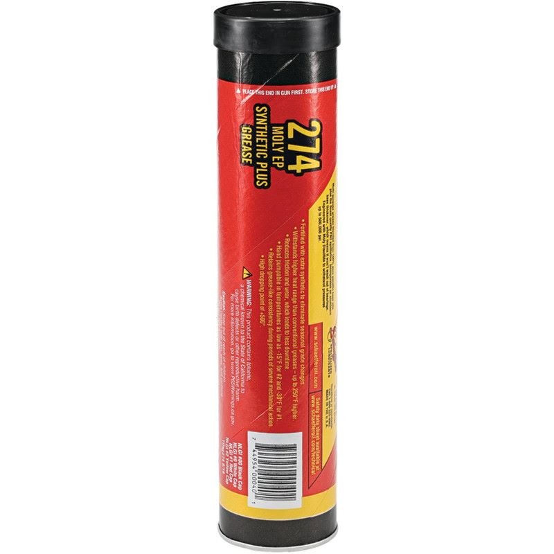 Schaeffer's #00 Moly EP Grease Syn.Blend, Waterproof 14oz. tube | S274, S274 | MowMore