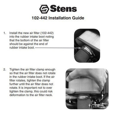 Stens Replacement Air Filter for Kawasaki 11013 - 7049, 11029 - 0031 and more | ST7049, ST7049 | MowMore