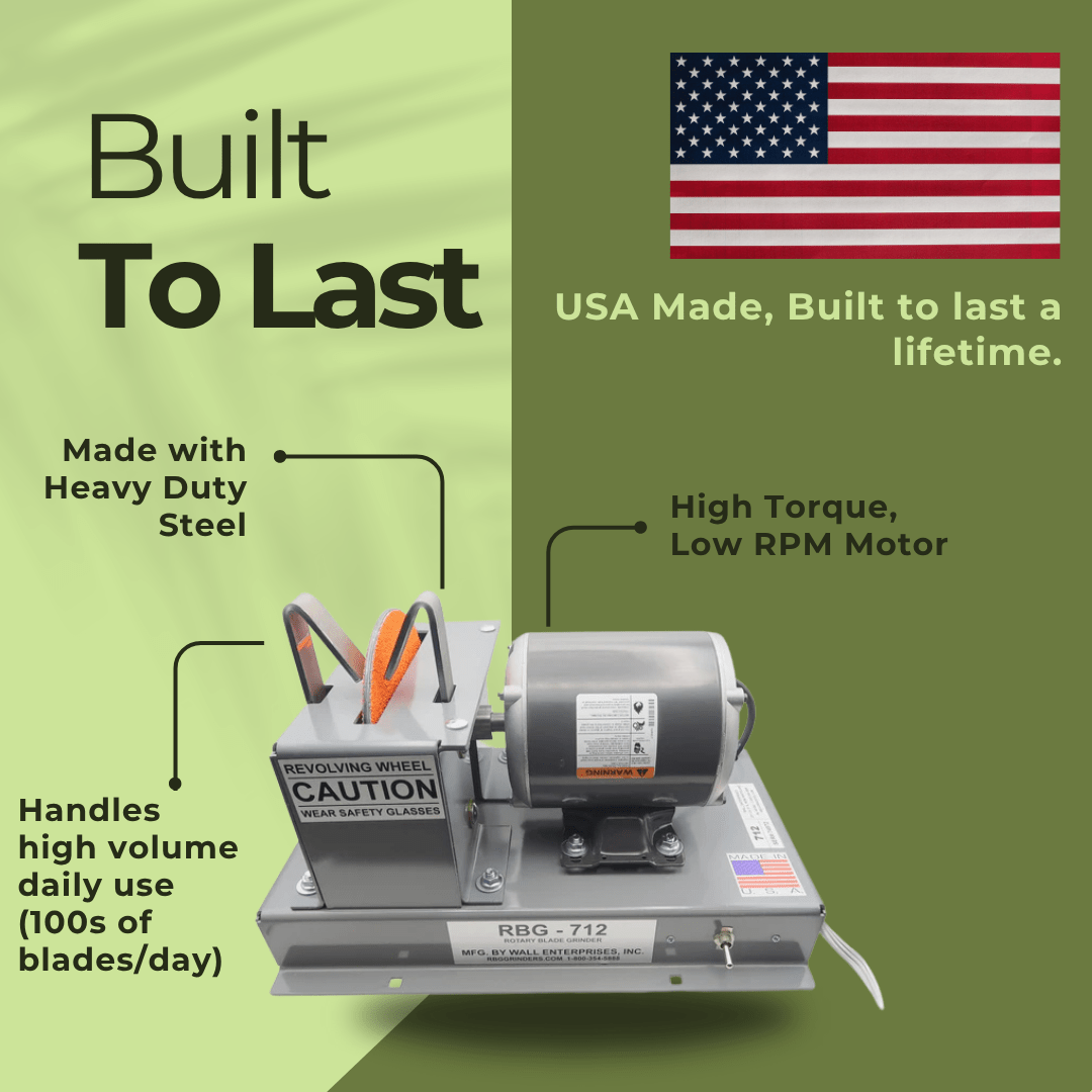 RBG 712 Blade Grinder, Mower Blade Sharpener, Fast Grind | MowMore
RBG712 heavy-duty mower blade grinder built to handle high volume grinding