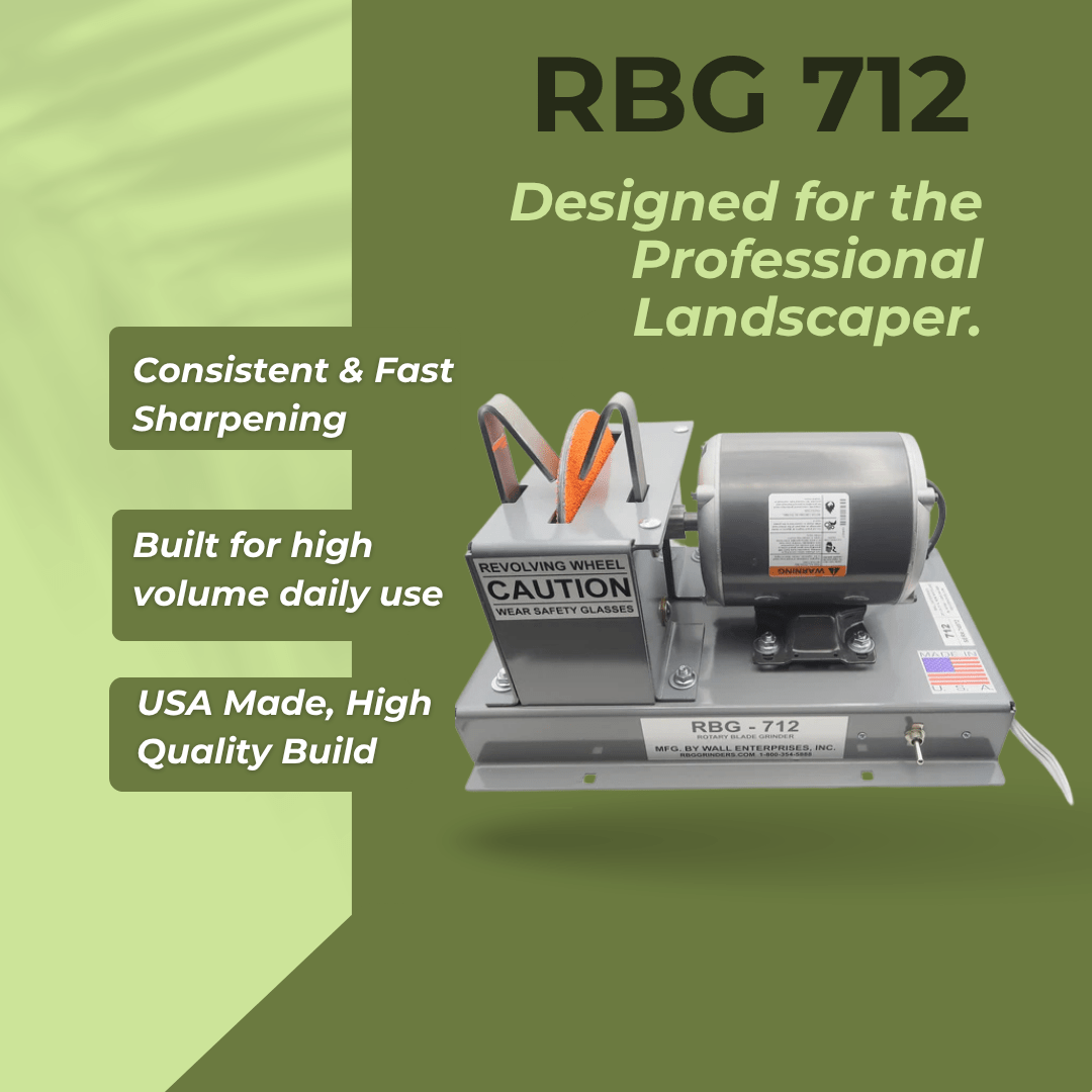 RBG 712 Blade Grinder, Mower Blade Sharpener, Fast Grind | MowMore
RBG712 has consistent and fast sharpening, built for high volume daily use, USA made and high quality build