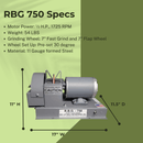 RBG 750 Professional Mulching Blade Sharpener Spects of Machine | RBG750 | MowMore