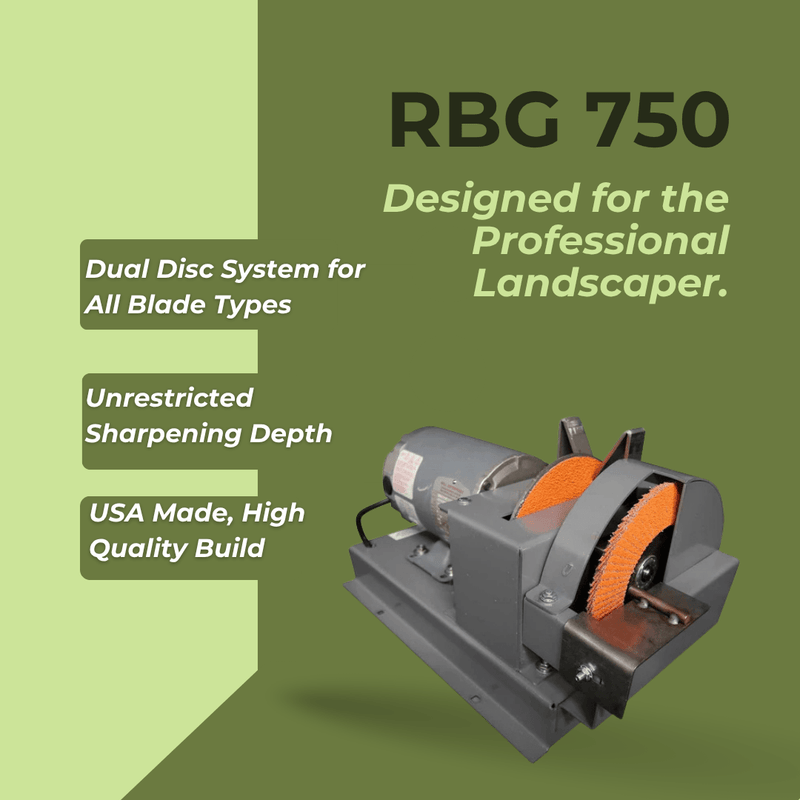 RBG 750 Professional Mulching Blade Sharpener Key Beneifts | RBG750 | MowMore