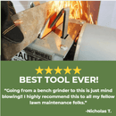 RBG 750 Professional Mulching Blade Sharpener 5 Star Review | RBG750 | MowMore