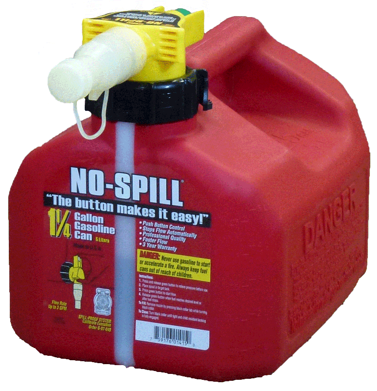 No - Spill 1.25 Gallon Gas Can / Fuel Can | GC13459, GC13459 | MowMore