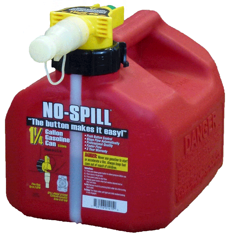 No-Spill 1.25 Gallon Gas Can / Fuel Can | GC13459