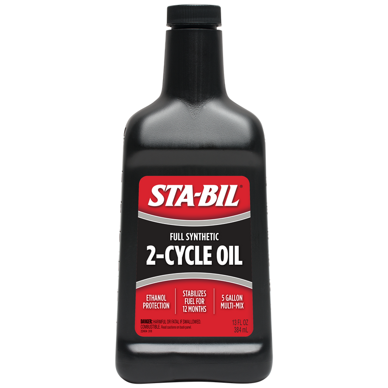 STA-BIL Fully Synthetic 2-cycle oil, with stabilizer 13oz.