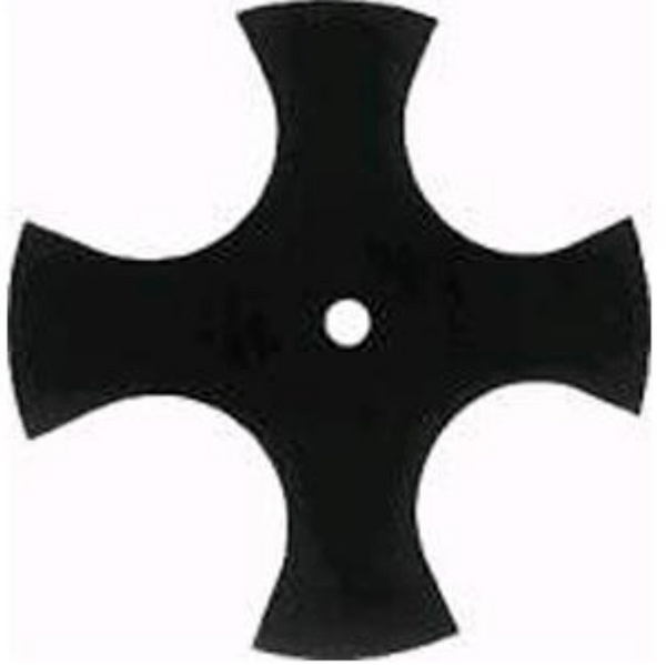 9" Hardened Steel, 4-point Star Edger Blade with 1/2" center hole