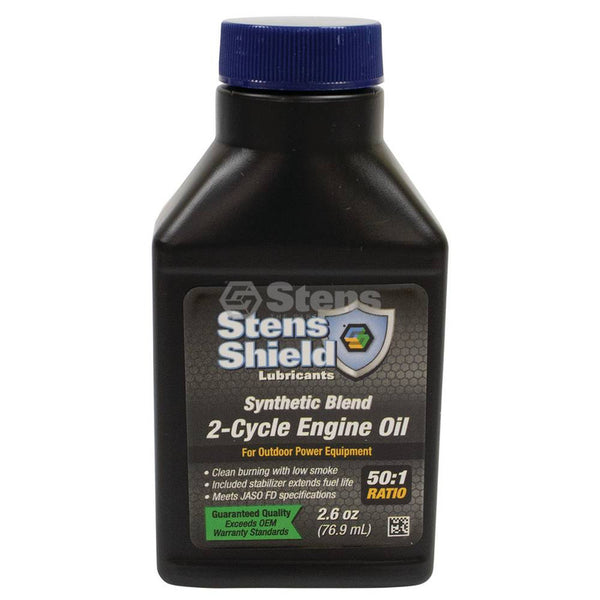 2.6 oz. bottle of Synthetic Blend 2-Cycle Oil for 1 gal. gas cans