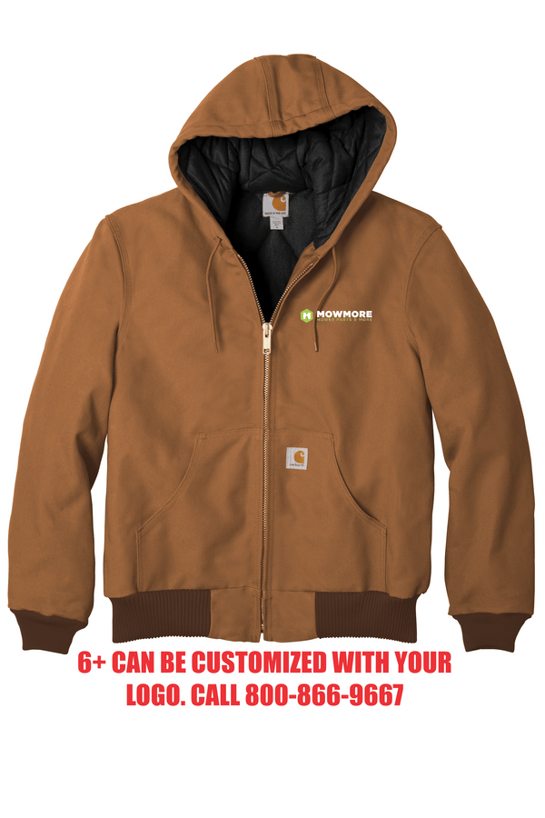 Carhartt® Jacket Quilted-Flannel-Lined Duck Active Jac with Mowmore logo | CTSJ141